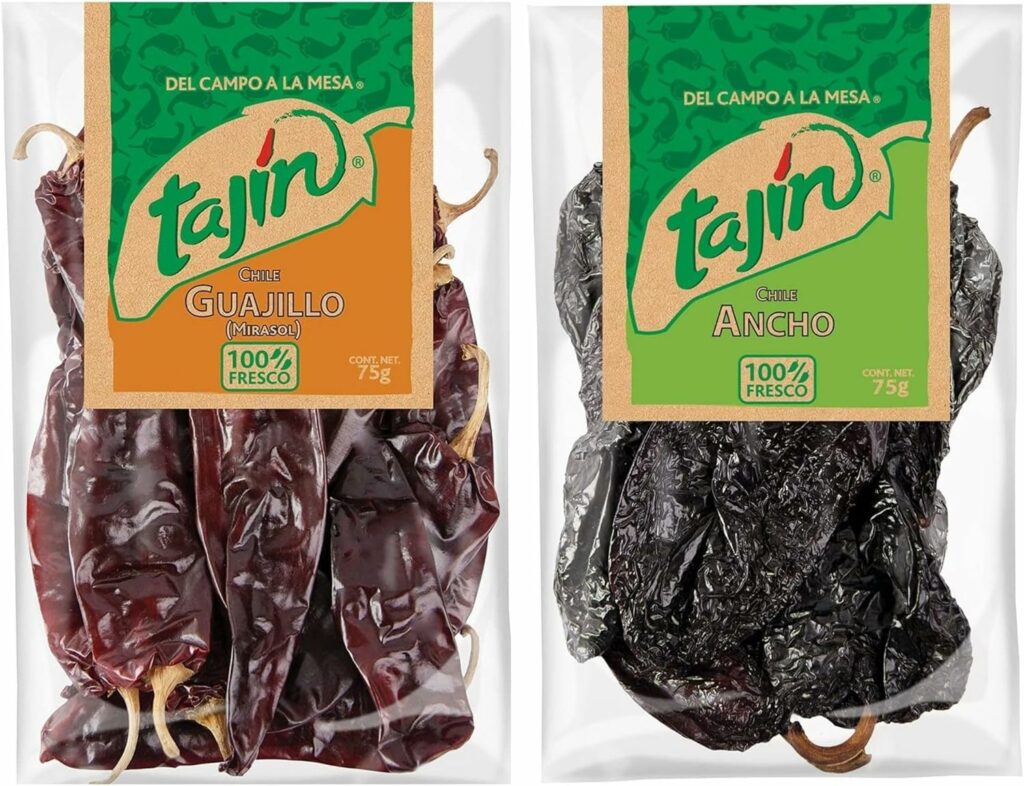 Chile Guajillo y Chile Ancho marca Tajin