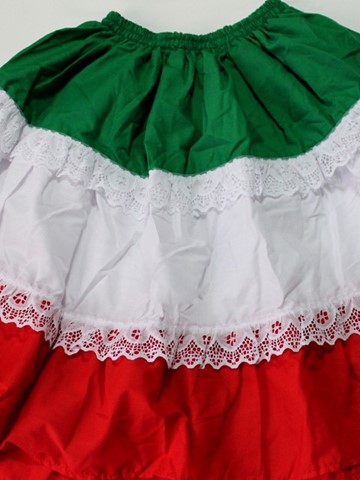 Jupe mexicaine tricolor Jupe mexicaine trois couleurs